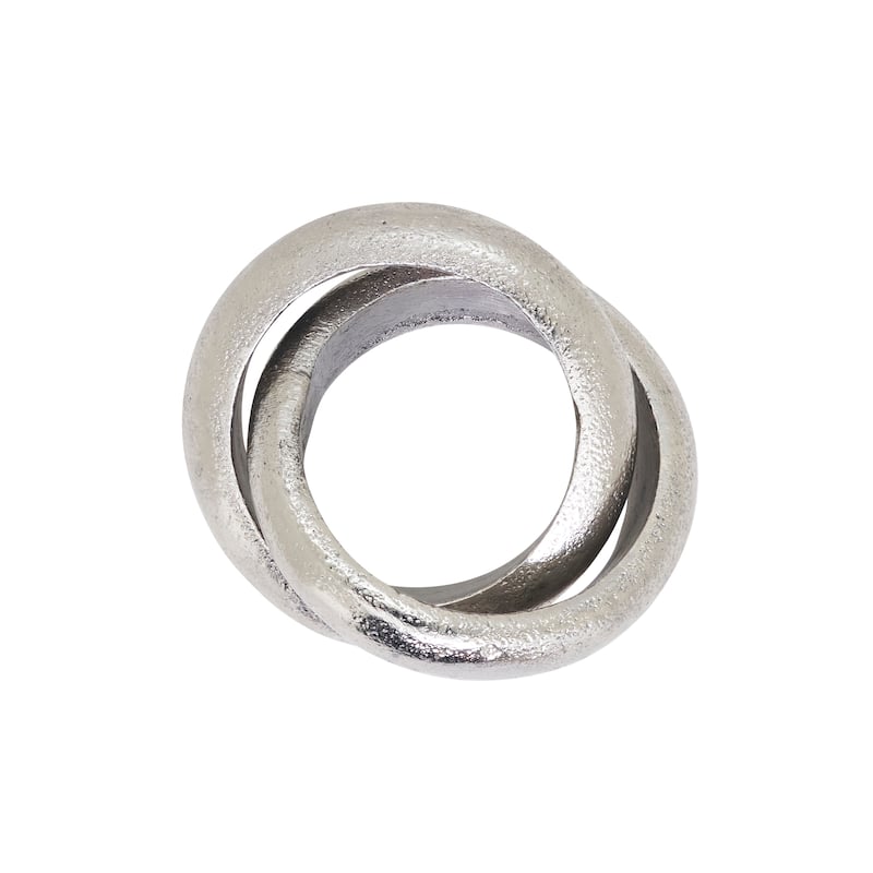 Interlock Napkin Ring (Set of 4) - Silver