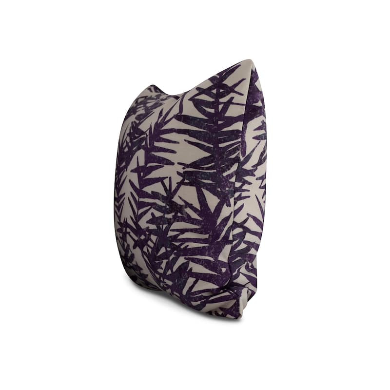 20 x 20 Inch Spikey Floral Print Pillow