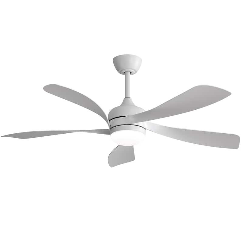 52" Indoor Noiseless Ceiling Fan with Integrated LED Light and Remote