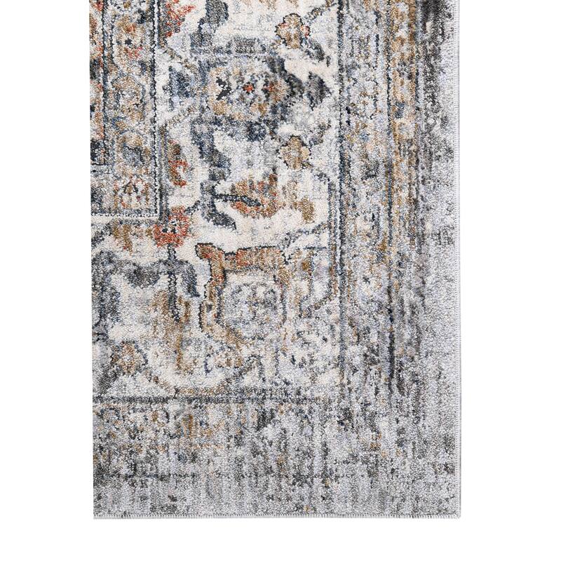 Veronica Vintage Floral Polyester Area Rug