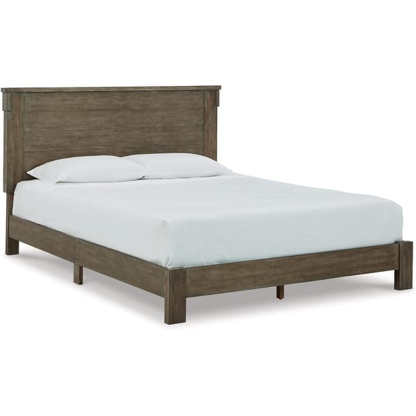 Signature Design by Ashley Shamryn Rustic Panel Bed Frame Bed Bath