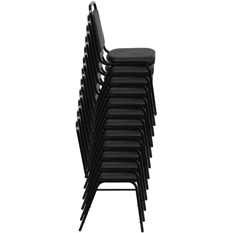 Trapezoidal Back Stacking Banquet Chair with 1.5" Thick Seat - 20.25"D x 17.5"W x 34"H