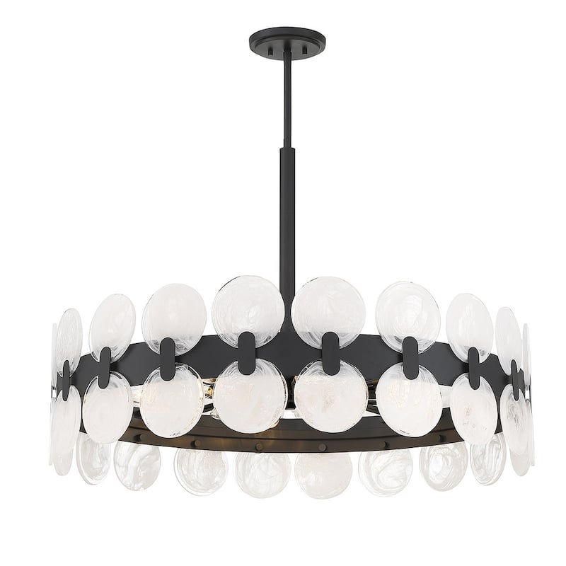 Savoy House 1-3722-10 Boca 10 Light 36" Wide Drum Chandelier