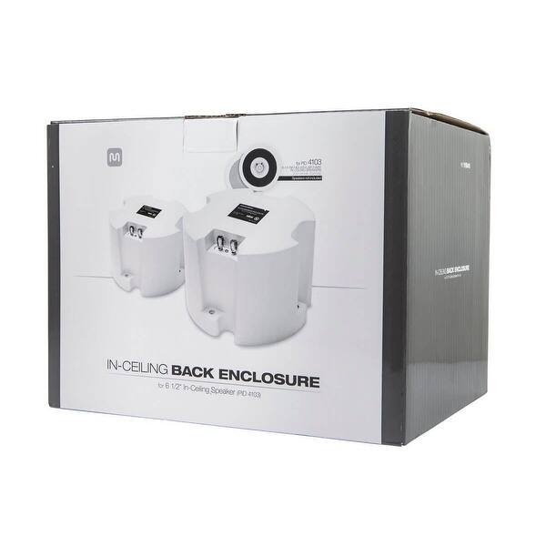 Open Box Monoprice Abs Back Enclosure Pair For Pid 4103 6 5in Ceiling Speaker