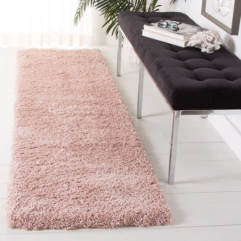 SAFAVIEH Royal Shag Soffia 2-inch Thick Rug - 2'2" x  8' - Plum - Runner/Rectangle