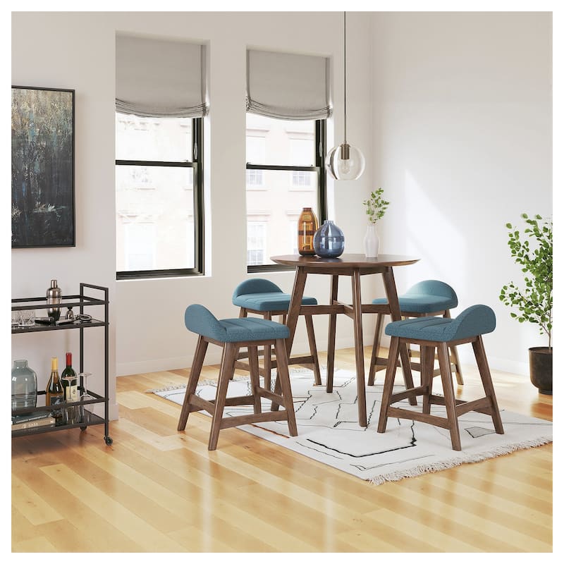 Signature Design by Ashley Lyncott Upholstered Counter Height Bar Stool (Set of 2) - 19"W x 20"D x 29"H