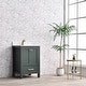 preview thumbnail 7 of 15, Prismora 24 in. Juniper Green Vanity with Countertop & Splash, Single Sink