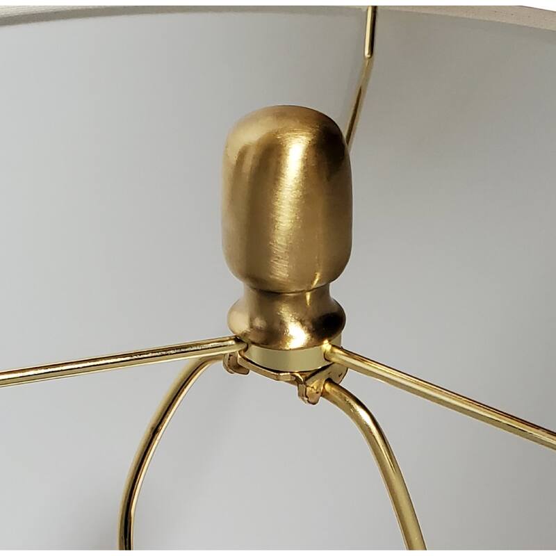 27.56-inch Accent Lamp with Off-white Drum Shade