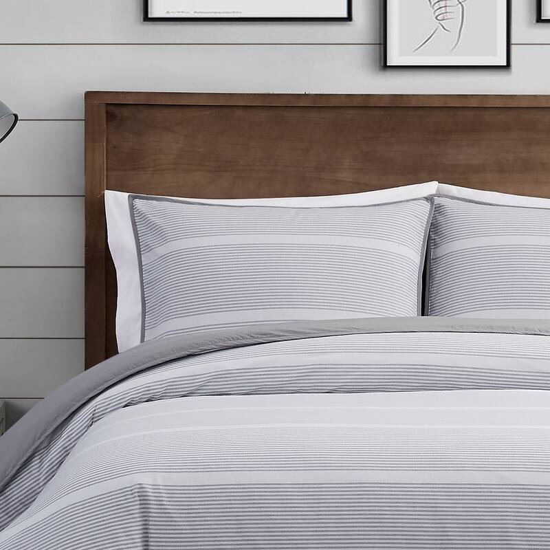 Brooklyn Loom Niari Yarn Dye Stripe 3 Piece Comforter Set