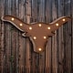 preview thumbnail 2 of 11, Glitzhome Rustic Vintage Marquee LED Lighted Western Sign Wall Decor