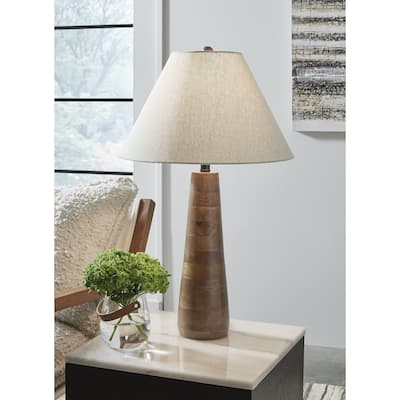 Signature Design by Ashley Danset Brown Table Lamp - 18.13" W x 18.13" D x 30.13" H