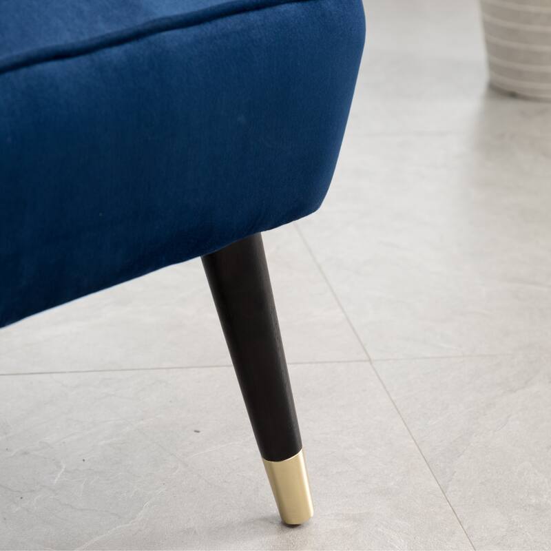 Blue 26" Polyester Accent Chair