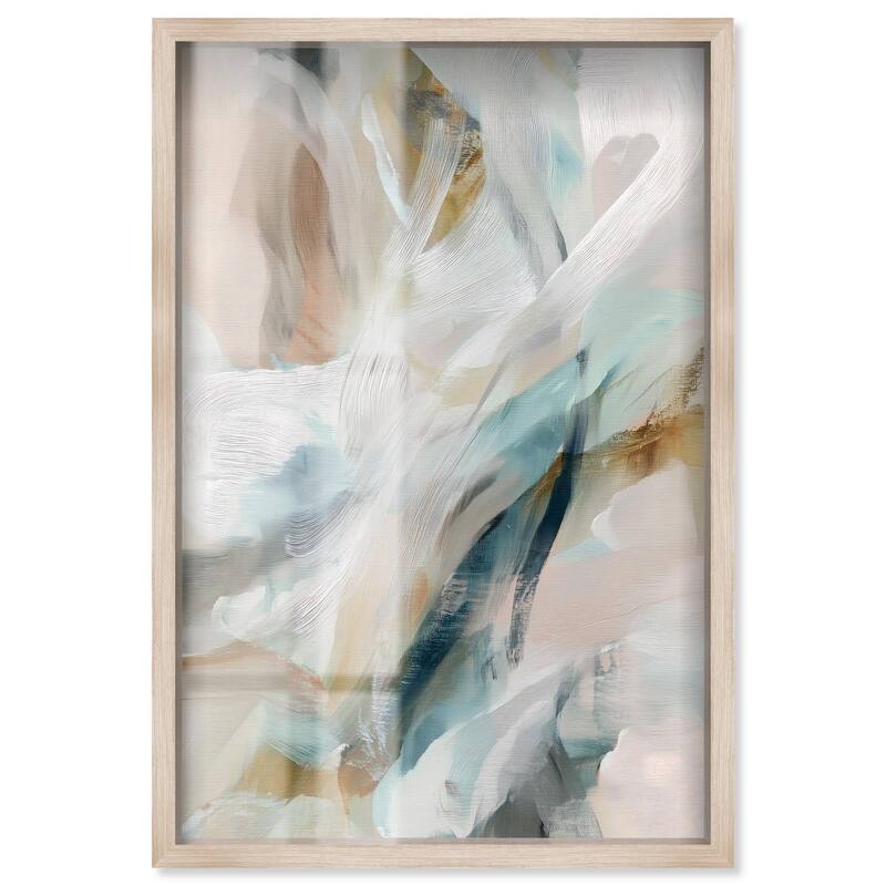 Whispering Colors I Shadowbox by Art Remedy - Natural - 10" x 15"
