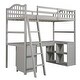 preview thumbnail 9 of 16, Twin Loft Bed with Desk, Drawers & Shelves