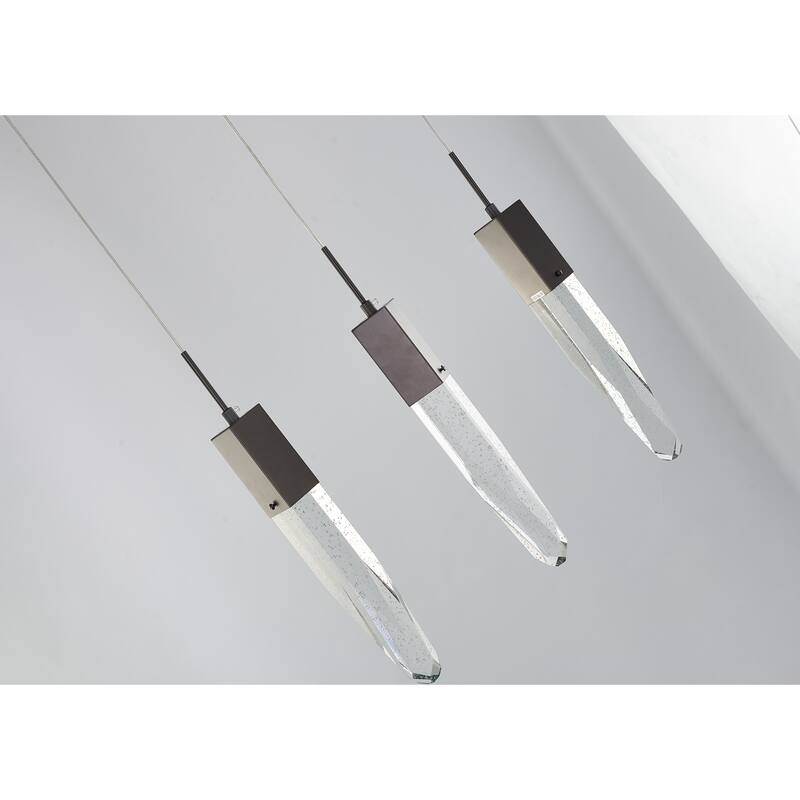 Chrome Island Lighting With Clear Iceberg Crystals Bed Bath & Beyond