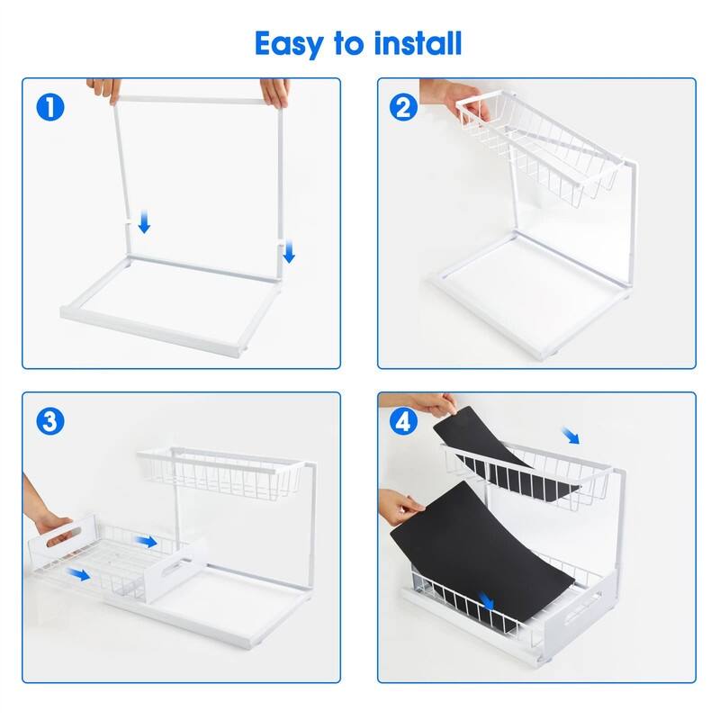 Under Sink Organizers and Storage - 14.4"D x 10.4"W x 10.6"H