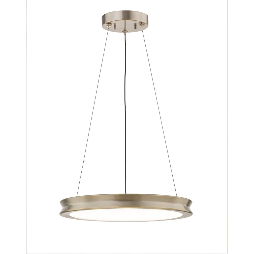 EVOLV Fusion Bevel 16-inch LED Pendant with Opal Glass