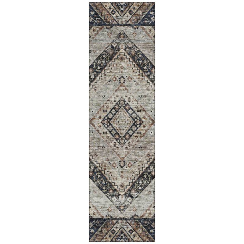 Machine Washable Indoor/Outdoor Traditional Ali Chantille Rug