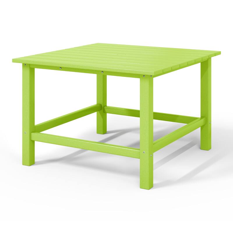 Polytrends Laguna Kids Outdoor 31" Square Poly Dining Table