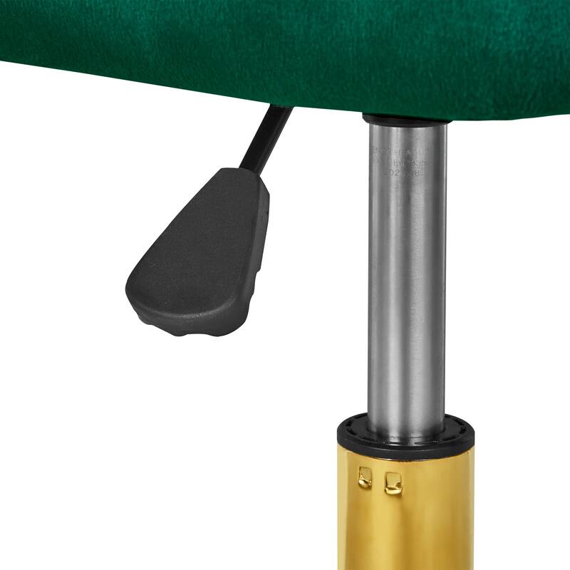 VECELO Modern Home Office Chairs Height Adjustable 360 Swivel Task Chair with Metal Base Silent Wheels