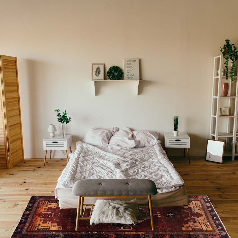 ECARPETGALLERY Hand-knotted Konya Anatolian Dark Red Wool Rug - 4'9 x 10'3