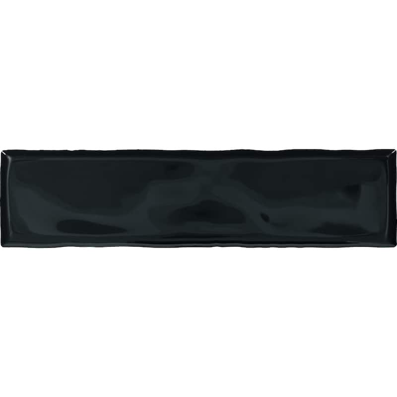 TileHQ 3" x 12" Ceramic Wall Tile in Glossy Deep Sea (48 PC per Carton) (12.00 SQFT per Carton)