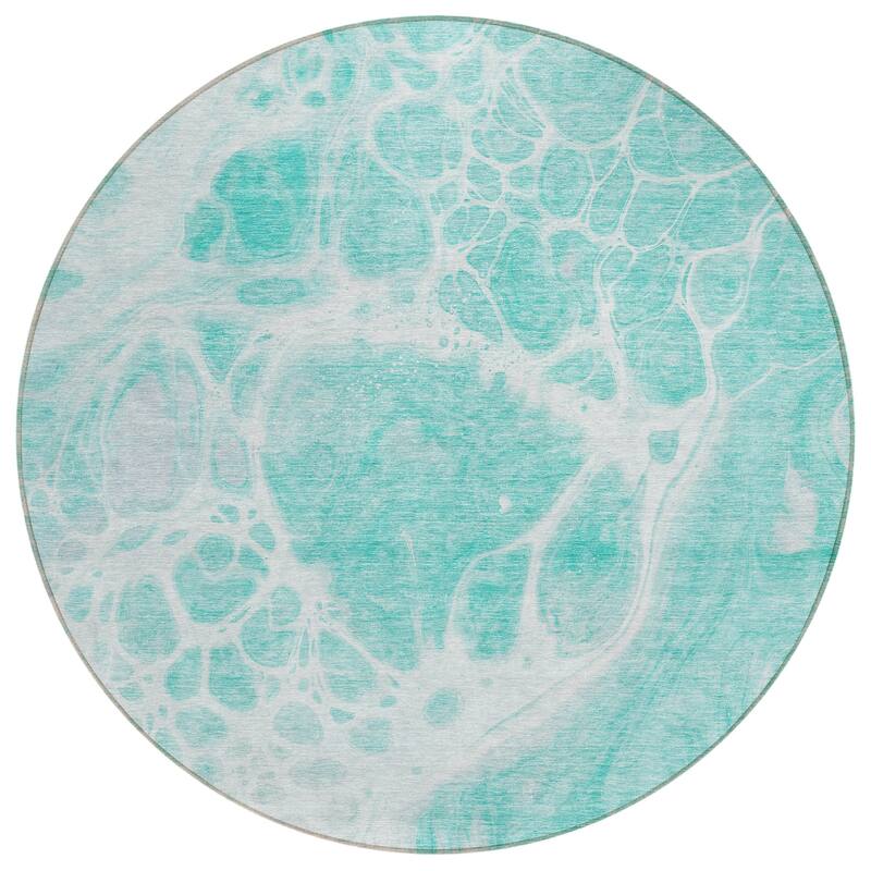 Machine Washable Indoor/ Outdoor Chantille Abstract Contemporary Rug