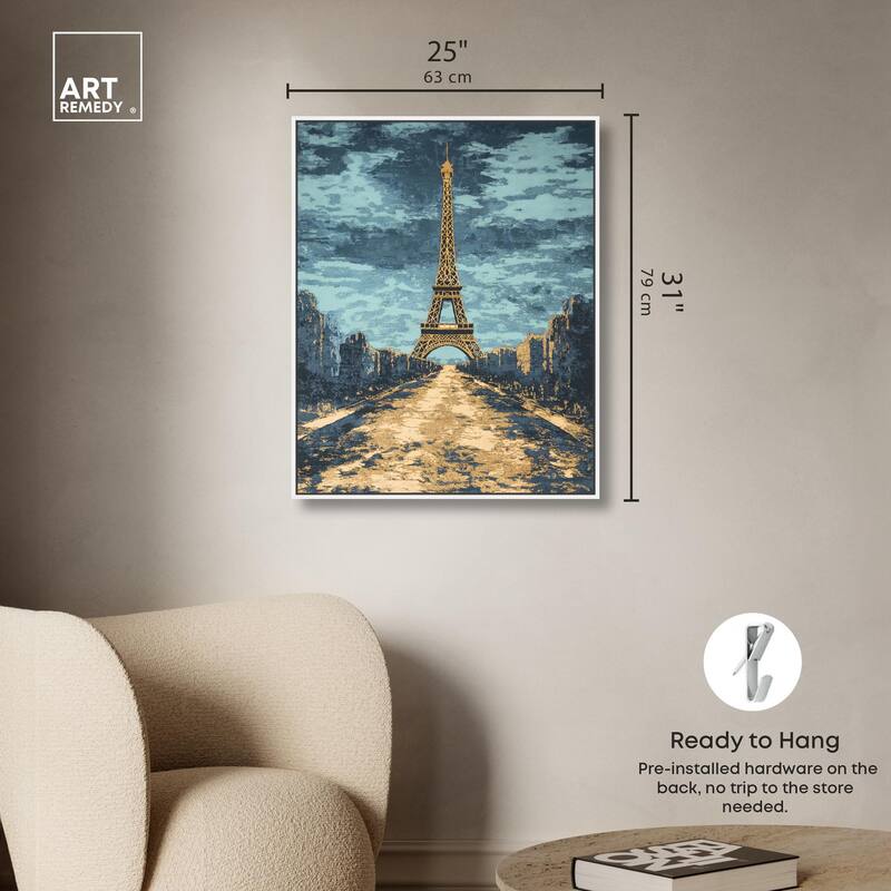 Textured Paris Embroidery Canvas by Art Remedy