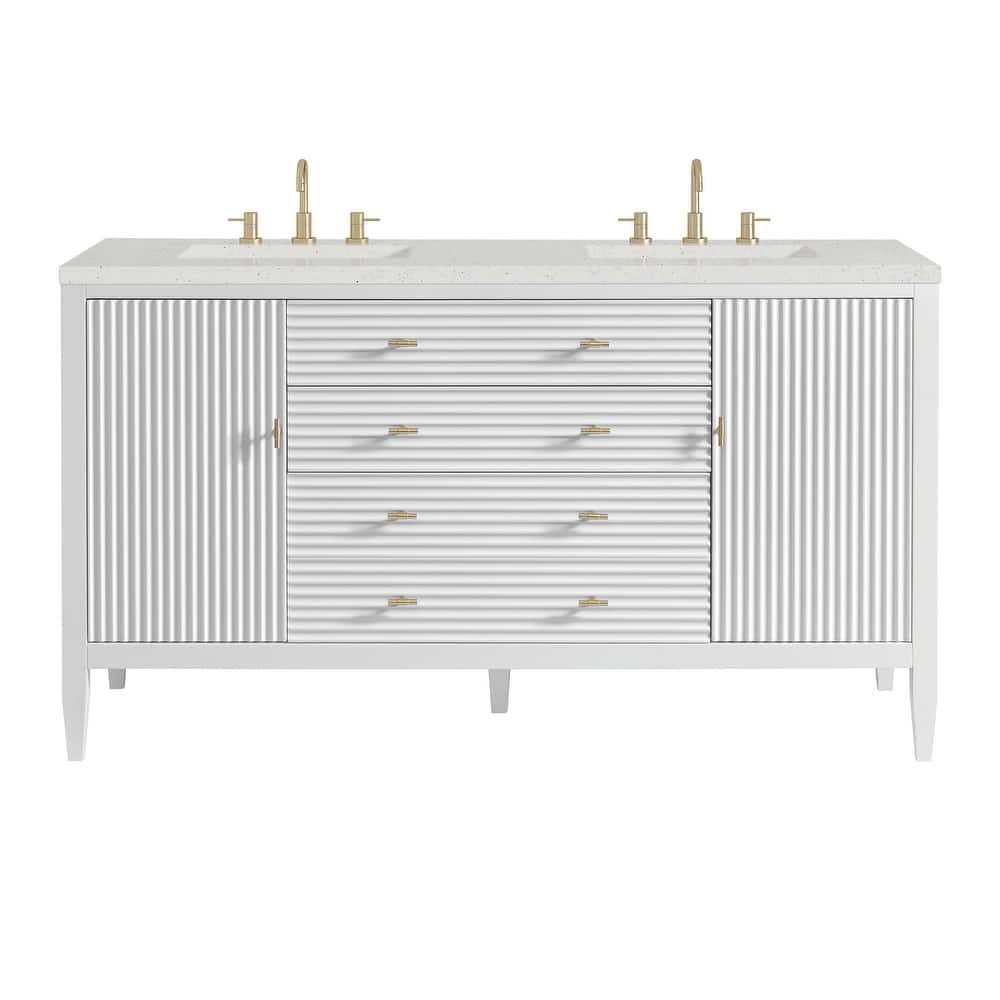 James Martin Vanities 485-V60D-3LDL Myrrin 60" Double Basin Wood