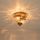 preview thumbnail 47 of 55, Modern Farmhouse 2-light Water Pattern Hammered Glass Flush Mount 9in