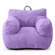 preview thumbnail 83 of 88, Children's Bean Bag Chair,Corduroy Bean Bag Sofa with Armrests Purple