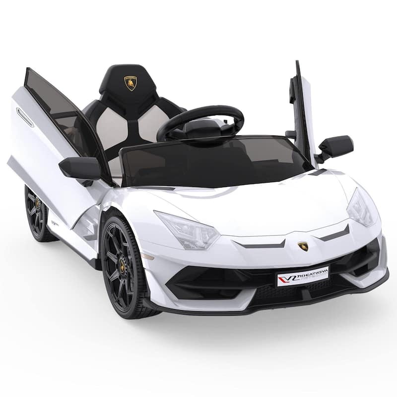 Ride on Car for Kids 12V Licensed Lamborghini Electric Vehicles Battery Powered Sports Car with Control