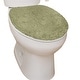 preview thumbnail 123 of 189, Home Weavers Waterford Collection Cotton Toilet Lid Rug | Elastic Fit | Fit Most Standard Toilet Lid | 18"x18"