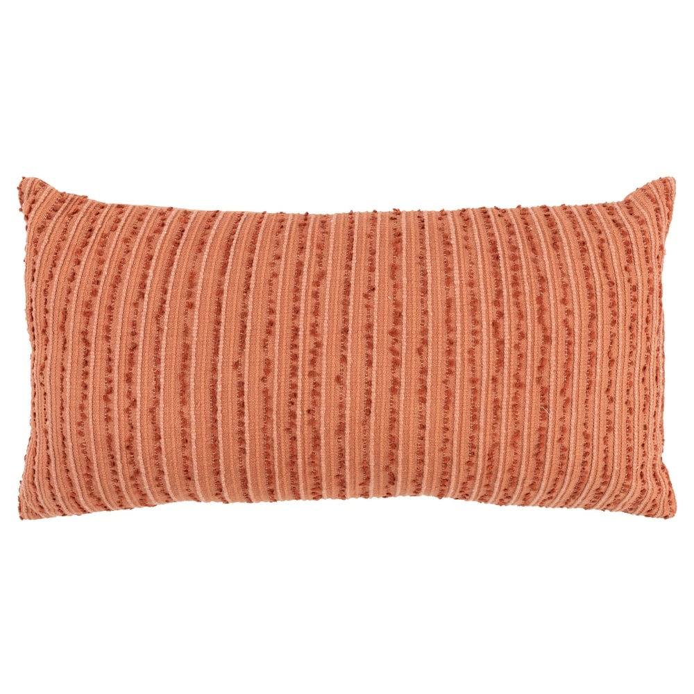 Rizzy Home Tonal Stripe Textured Solid Throw Pillow Cover