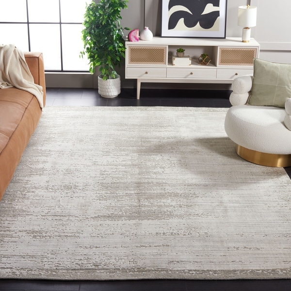 【Kyne】新品未使用 Rug by Miyoshi Rug ON AIR SAFAVIEH Mirage Modern Abstract Viscose/Silk Rug, Handmade - On