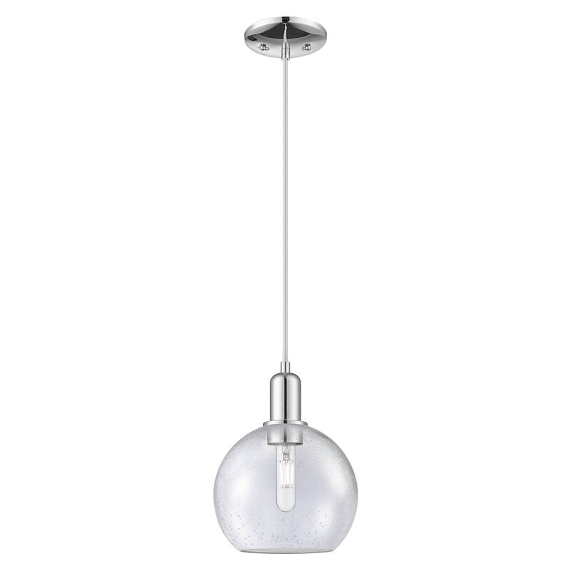 Innovations Lighting Endless Possibilities Arcadia - Athens - 1 Light 8" Cord Hung Mini Pendant - Polished Chrome/Seedy