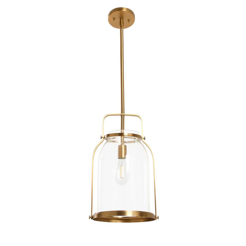 Robert Stevenson Lighting Channing - Metal and Glass Ceiling Light