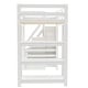 preview thumbnail 15 of 13, Loft Bed with Shelves, Storage Staircase, Small Wardrobe and White LED Light