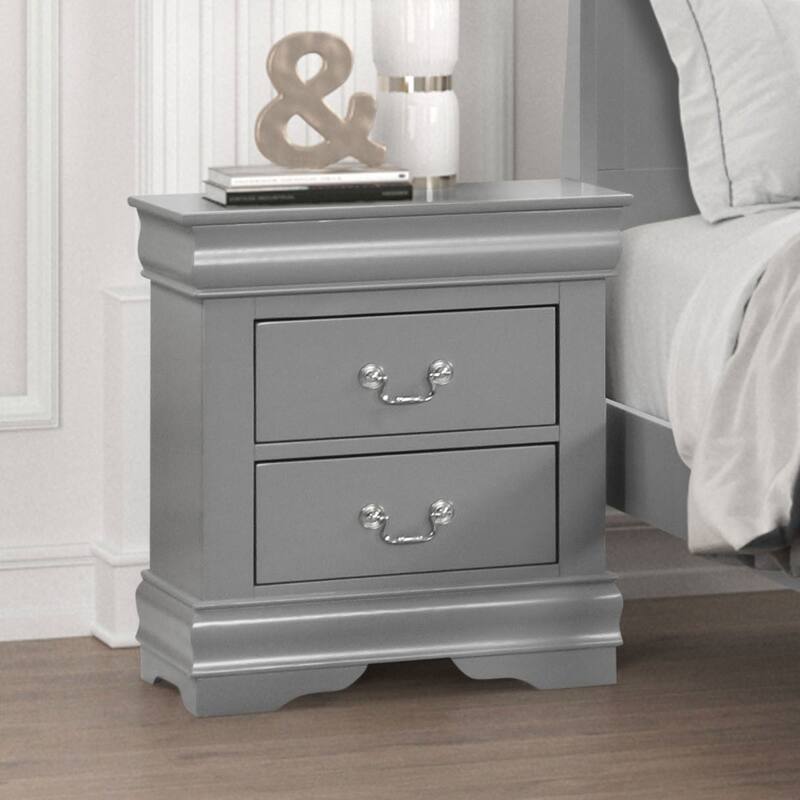 Furniture of America Mayday Traditional Solid Wood Kids 4-Piece Sleigh Bedroom Set