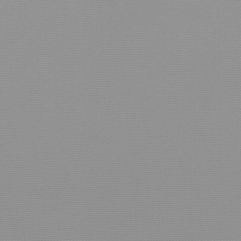 Claire Outdoor Cushion for Bench w Tie Ropes, 59in Gray Tufted Oxford