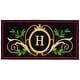 preview thumbnail 18 of 24, SAFAVIEH Handmade Monogram Florea Casual Rug 3' x 6' Runner - H - Black/Multi - Runner