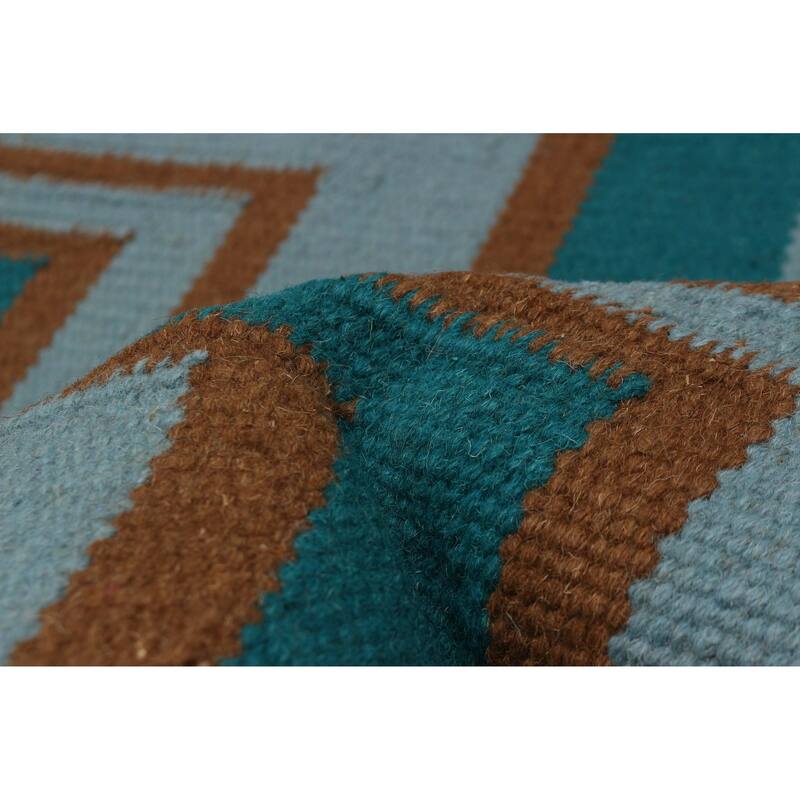 Ankara FW Teal Kilim 5'3" x 7'9" - 5'3 x 7'9