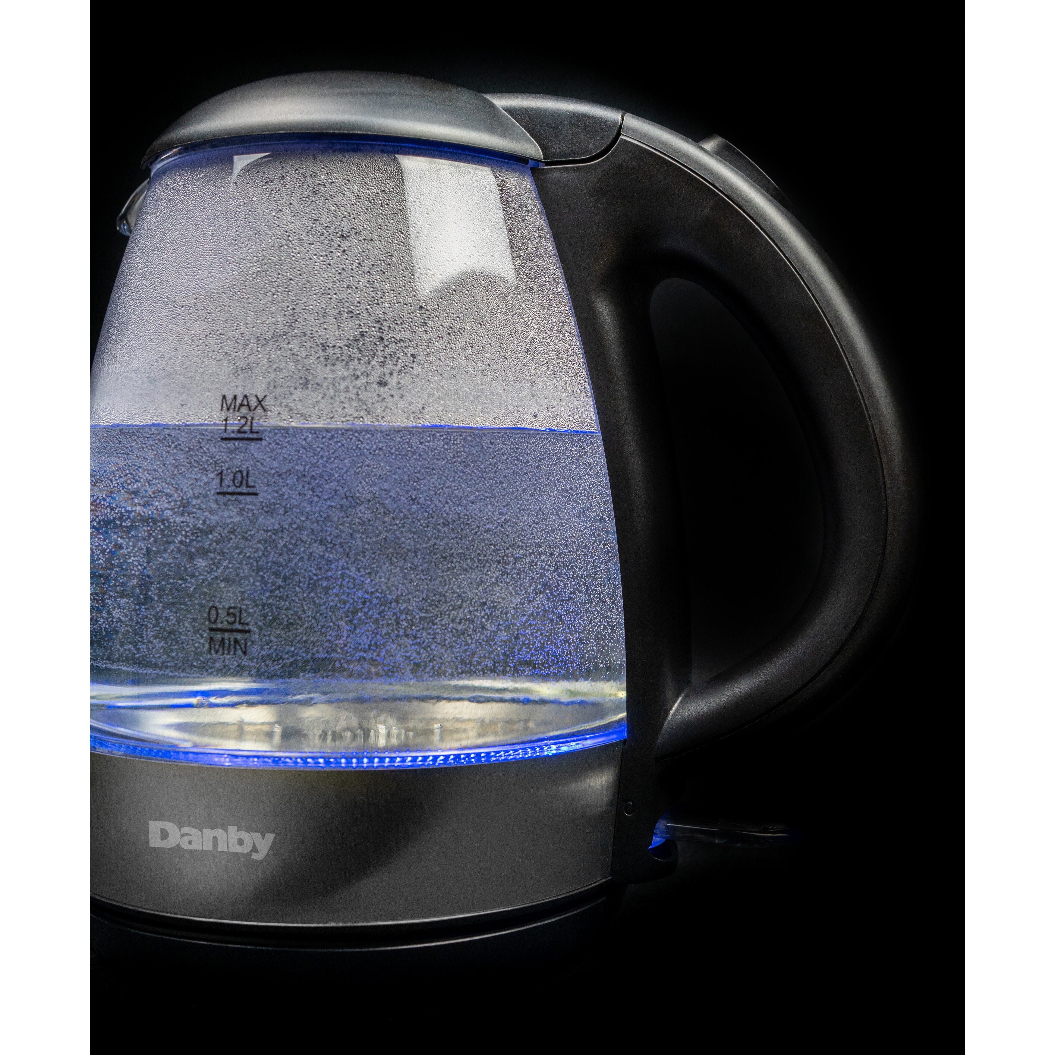Danby 1.2L Glass Kettle in Black - DBKT12013BD11