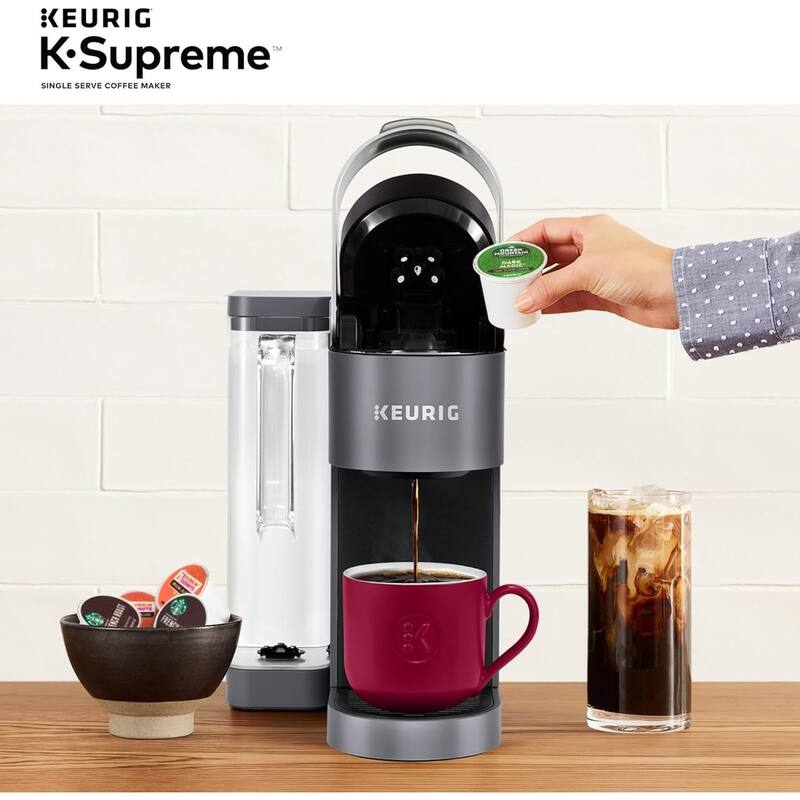Keurig KSK910GY K-Supreme Single K-Cup Coffee Maker, Gray-Certified Refurbished
