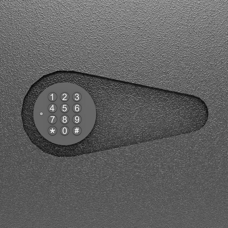 Anmytek Hidden In Wall Safe with Digital Keypad Black Security Gun Safe for Firearms