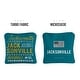 preview thumbnail 2 of 2, Jacksonville Football Green Dual Sided Cornhole Bags