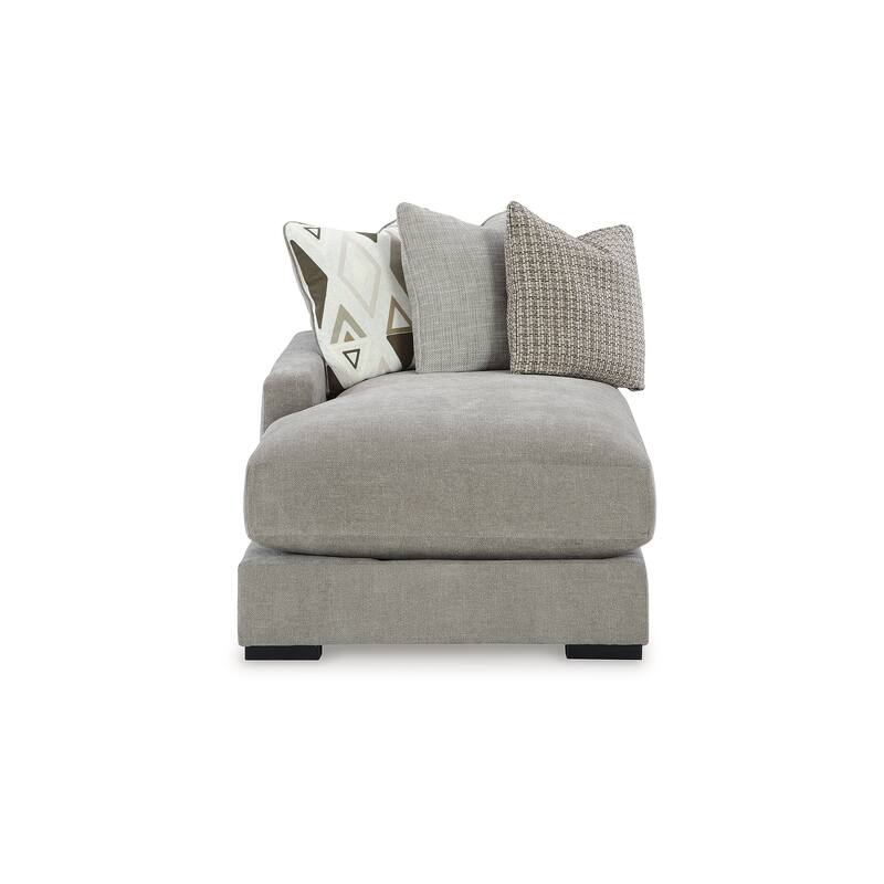 Signature Design by Ashley Aslan Court Gray 4-Piece Sofa Pit Sectional - 142" W x 65" D x 36" H