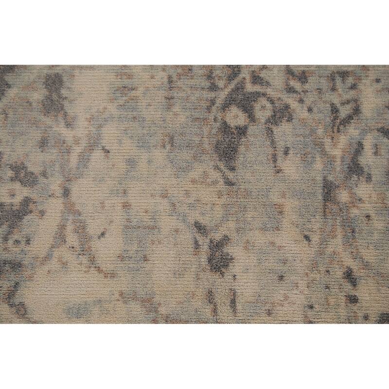 All-Over Abstract Area Rug Handmade Wool Carpet - 5'4"x 7'8"