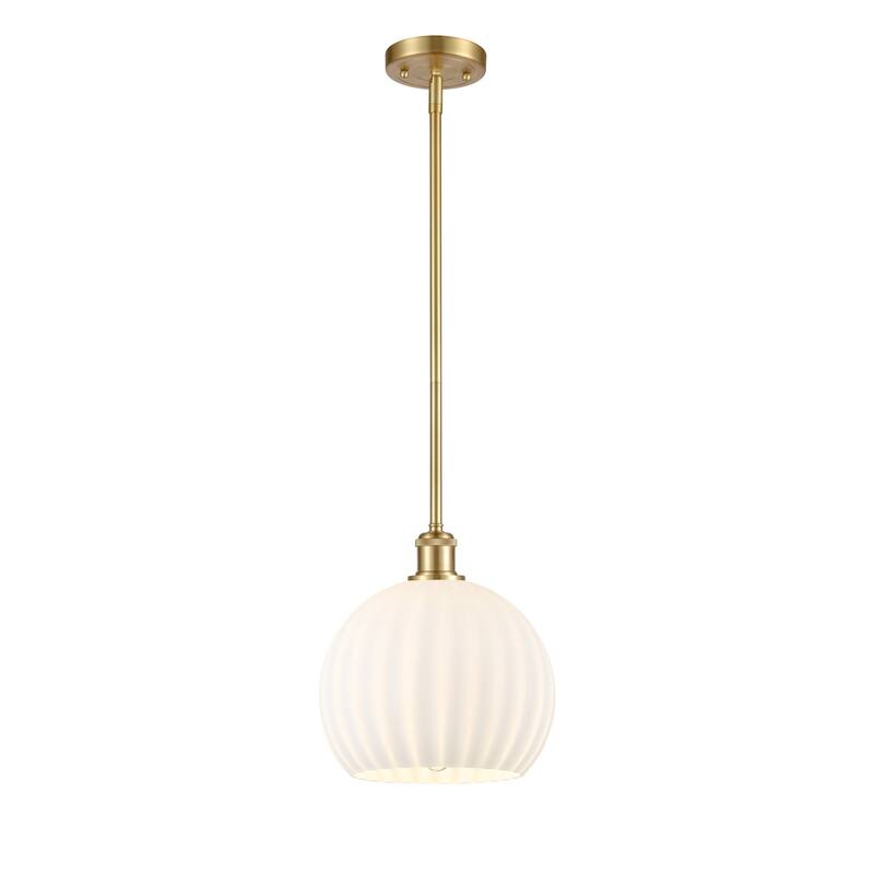 Innovations Lighting 516-1S-12-10 White Venetian Pendant White