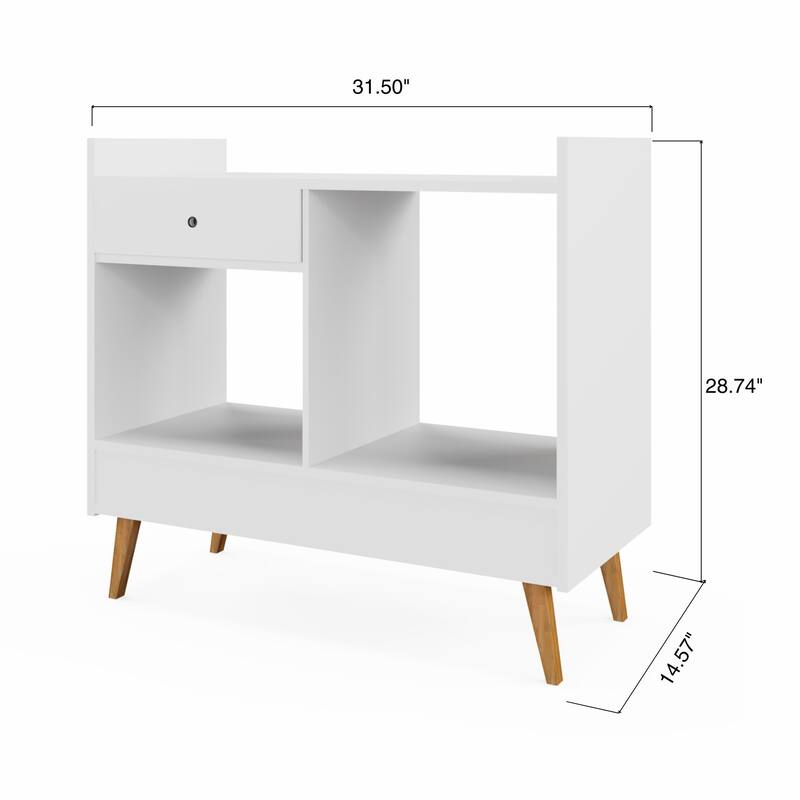 Boahaus Bar Cabinet Modern Wood Storage Shelves